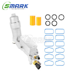 SMARK Engine Oil Cooler OEM 68105583AF+GASKET-FULL-ALU Compatible For Chrysler Dodge Jeep Ram 3.6L V6 2014-2022